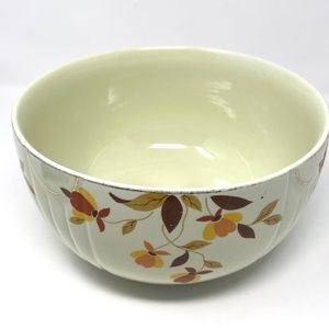 Vintage Hall Superior Nesting Bowl Autumn Leaf Design Mary Dunbar